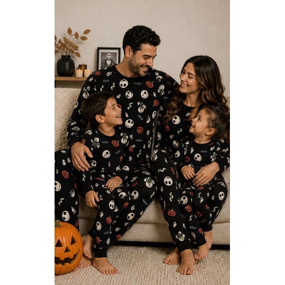 Ensemble de pyjama familial L'Étrange Noël de Monsieur Jack pour Halloween