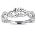 thumbnail image 1 of 1/2Ct Vintage Infinity Diamond Engagement Ring 14K White Gold, 1 of 4