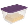 thumbnail image 2 of Sterilite Boîte de Rangement 55L - Violet, 2 of 5