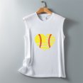 thumbnail image 5 of Birdeem Mode Femmes Imprimé Col Rond Sans Manches Chemises à Blocs Tunique T-Shirt Hauts, 5 of 5