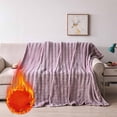thumbnail image 1 of Tyidzon Throw Blanket Solid Colour Flannel Rabbits Hair Blanket Nap Cover Blanket Heavy Sofa Blanket Velvet Blanket, 1 of 8