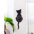 thumbnail image 2 of Creative Cartoon Cute Cat Wall Clock Home Decor Watch Way Tail Move Silence, 2 of 4
