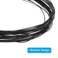 thumbnail image 3 of Unique Bargains 65.6 Feet Picture Hanging Wire, Coated Cable 304 Stainless Steel Rope Black 0.04' Dia., 3 of 6