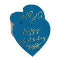 thumbnail image 1 of Inkdotpot 100 Pack Real Gold Foil Paper Tag Happy Birthday Favor Hang Tag, 1 of 6