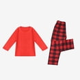 thumbnail image 4 of Pyjamas de Noël pour Garçons, Pyjamas à Carreaux en Coton Biologique, 4 of 9