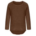 thumbnail image 4 of DPTALR Womens Winter Long Sleeve Round Neck Pullover Sweater, 4 of 6