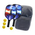 thumbnail image 1 of jinwen Premium Pickleball Paddles Set and Portable Storage Bag 2 Rackets Nonslip Grip 4 Colorful, 1 of 9