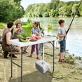 thumbnail image 3 of Costway Folding Fish Table Hunting Cleaning Cutting Camping Sink Faucet w/ Sprayer, 3 of 10