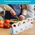 thumbnail image 3 of Portable Soda Can Organizer for Refrigerator Shelves  Beer Can Racks  Refrigerator Storage Sliders (Green), 3 of 8