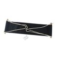 thumbnail image 3 of jifeng Repose-Pieds Hamac Confortable Réglable pour Voyage Bureau au Travail Train Noir, 3 of 9