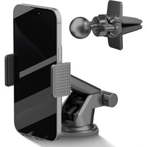 WYZWYZ 3-in-1 voiture Support de téléphone Mont avec coupe d'aspiration pour pare-brise Dashboard air Supports téléphoniques universels sans mains pour votre voiture iPhone
