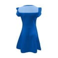 thumbnail image 4 of Robes d'Été Décontractées pour Filles Robe de Fête pour Enfants Manches à Volants en Maille Design en Ligne avec Poches pour 4 à 11 Ans, 4 of 4