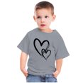 thumbnail image 4 of MeetoTime T-shirt en Coton pour Tout-Petits Enfants Garçons Filles Col Rond Saint-Valentin Imprimé Manches Courtes Haut Tee 3-10 Ans, 4 of 4