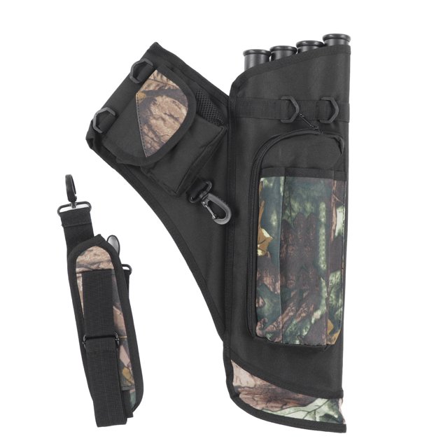 Arrows Storage Bag, Multi Pocket Design Convenient Portable Arrows Bag 20.2in Fine Sewing Quick Release Buckle With Shoulder Strap For Archery Sport Camouflage