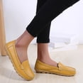 thumbnail image 3 of Dakaela Mocassins pour Femmes à Enfiler, Décontractés, Conduite, Travail, Plats, Bout Rond, Chaussures de Marche, Jaune, 8,5, 3 of 6