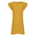 thumbnail image 4 of Kcodviy Robe Femme Fraîche Douce Amincissante Femme Habillée Robe de Couleur Unie Robe Décontractée d'Été Robes de Travail Jupe Grande Robe Femme Décontractée Courte Robe d'Été Décontractée de Plage, 4 of 5