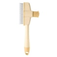 thumbnail image 1 of Flea Comb for Cats, SelfCleaning Flea Comb for LongHaired Dogs Gentle Grooming Brush with Release Button, Yellow Ref: 6976, 1 of 5
