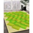 thumbnail image 3 of Ahgly Company Machine Washable Indoor Round Transitional Pistachio Green Area Rugs, 7' Round, 3 of 7