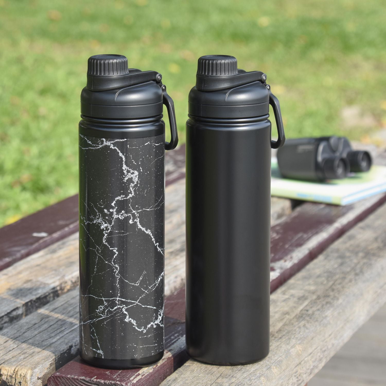 Ensemble de 2 bouteilles en Acier Inoxydable à Double Paroi de 24oz Mainstays