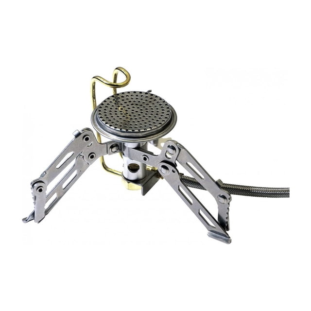 Martin MSI-8 Réchaud de Randonnée Portable, Brûleur de camping au Gaz isobutane Léger Conçu pour la Cuisson en Plein Air. le Réchaud Présente un design compact et Pliable avec des Supports Métalliques Robustes et un Brûleur Réglable pour un Contrôle Précis des Flammes, Offrant jusqu'à 8000 BTU par Heure. Présenté avec une construction Métallique durable et un Tuyau de Carburant flexible, Idéal pour une Utilisation avec de Petites Casseroles, Poêles et Tasses. Cartouche de Carburant Non Incluse.