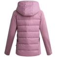 thumbnail image 4 of Veste pour femmes Reebok en maille extensible et tissu matelassé isolant, 4 of 7