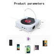 thumbnail image 4 of DVD Player VCD Player CD Music Player Bluetooth 5.0 Built-in Speaker ,Portable, 4 of 5