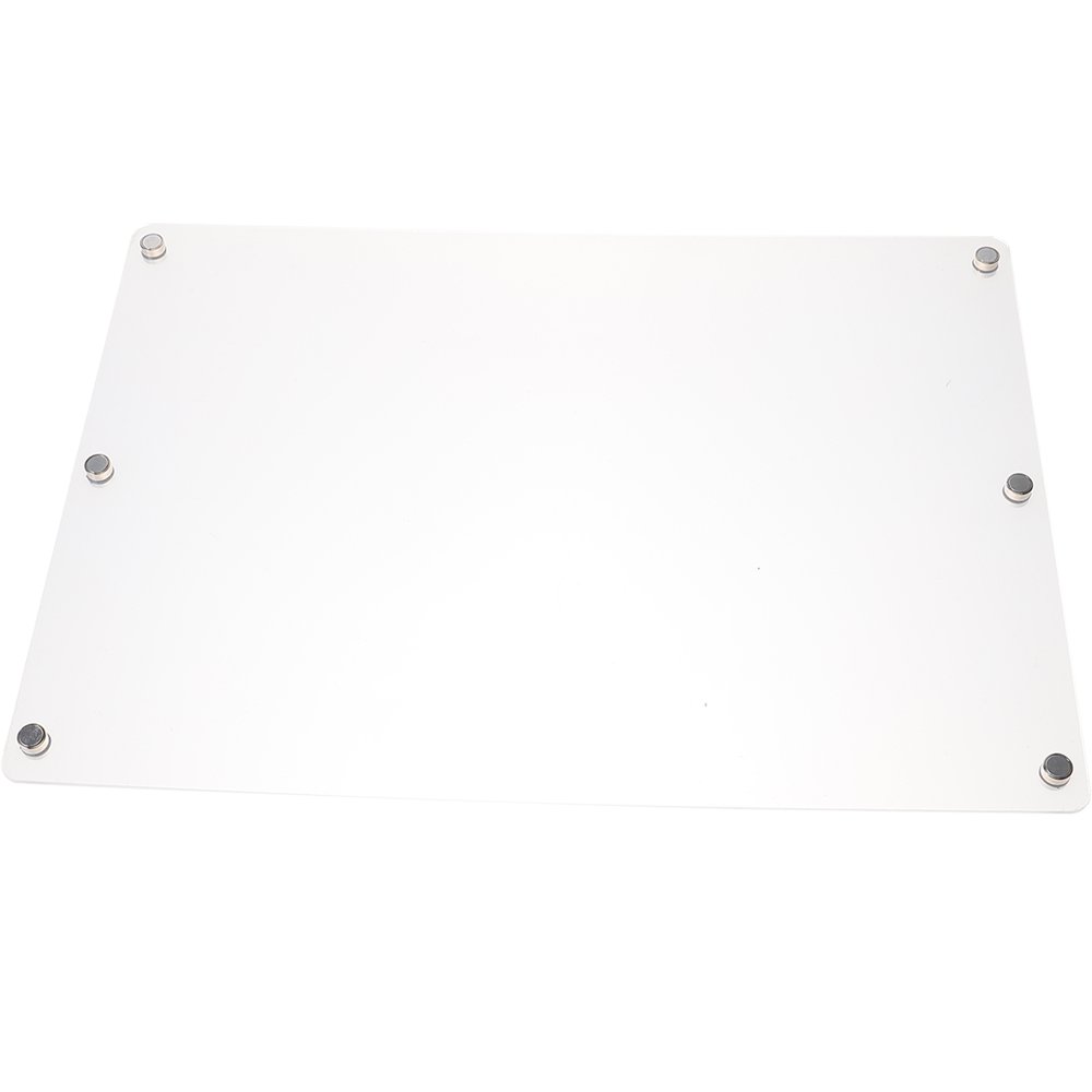 MesaSe Clear Dry Erase Board Blank for Fridge Magnetic Acrylic Refrigerator Picture Display