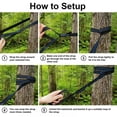 thumbnail image 4 of Automatic Quick-opening Tent-type Camping Hammock With Mosquito Net Lightweight Parachute Hammock For Camping Backpack Trekking Travel Backyard Beach 55”*114” Maximum Load-bearing 441LB, 4 of 7