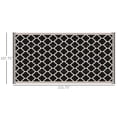 thumbnail image 3 of Outsunny Reversible Outdoor RV Rug, 9' x 18' Patio Floor Mat, Plastic Straw Rug for Backyard, Deck, Picnic, Beach, Camping, Black and Beige, 3 of 10