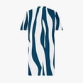 thumbnail image 5 of Pisexur Robes d'Été pour Femmes Mode Imprimé Floral Robe Décontractée Ample Col en V Manches Courtes Robes T-Shirt Fluide Surdimensionnée Robe de Plage avec Poches Grande Taille Mi-Mollet L-5TG, 5 of 5