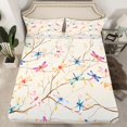 thumbnail image 2 of Erosebridal Rainbow Dragonfly Bed Sheets Set Queen Size, Cartoon Animal Bedding Set, Super Cozy, 2 of 6