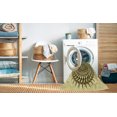 thumbnail image 2 of Ahgly Company Tapis d'Intérieur Lavables en Machine, Ronds, Transitionnels, Brun Bronze Foncé, Ronds de 8 Pi, 2 of 7