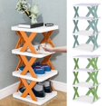 thumbnail image 1 of Facile d'Installation Chaussure Rack Libre DIY Combinaison Empilable Espace d'Économie Chaussures de Magasin Grande Charge Portant Plate-Forme Élargie Chaussures Organisateur Articles Ménagers, 1 of 8