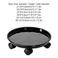 thumbnail image 4 of Assiette de Rangement pour Pot de Fleurs avec Roues, Plat de Drainage, Plateau pour Bonsaï, Jardin, Patio, 4 of 8