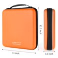 thumbnail image 3 of alavisxf xx 192 Capacity EVA CD/DVD Case Orange Portable Zipper Holder Disc Storage Organizer Wallet, 3 of 6