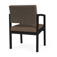thumbnail image 5 of Lenox Steel Reception Waiting Guest Chair / Black Steel / Brown / Brown, 5 of 5