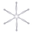 thumbnail image 1 of SHOWERORO 6 Pcs Poignée de Tiroir d'Armoire Style Alliage de Zinc pour Décoration de la Maison, 1 of 8