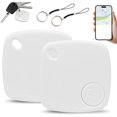 thumbnail image 1 of 𝐢𝐓𝐚𝐠𝐏𝐫𝐨, 𝐢𝐓𝐚𝐠𝐏𝐫𝐨 Pets, Keys, Backpack, Suitcase GPS Tracker. with 𝐀𝐩𝐩𝐥𝐞 Find My (iOS Only, Not for Android), Replaceable Battery (White 2pcs), 1 of 8