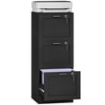 thumbnail image 1 of HOMCOM Office File Cabinet with 3 Drawers, Vertical Filing Cabinet, Black, 1 of 10