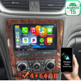 thumbnail image 1 of Android 15 Radio de Voiture Intelligente For Chevrolet Traverse 2008-2014 - 4+64G Grand Rangement, Supporte Miroir Link, Contrôle au Volant & Connexion Double Système & Caméra HD, 1 of 9