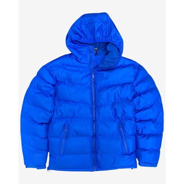 Men's Padded Fleece Insulated Warm Winter Heat Kept Coat Jacket with Hood