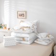 thumbnail image 4 of YST White Marble 7-Piece Comforter Set, Light Grey Bedding, Abstract Marbling, Full, 4 of 4