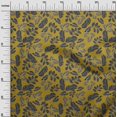 thumbnail image 3 of oneOone Rayon Olive Green Fabric Tropical Line Drawing Leaf Craft Projects Decor Fabric Printed By The Yard 56 Inch Wide, 3 of 5