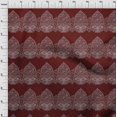 thumbnail image 3 of oneOone Cotton Poplin Fabric Leaves & Floral Block Decor Fabric Printed BTY 56 Inch Wide, 3 of 4