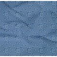 thumbnail image 4 of oneOone Organic Cotton Poplin Twill Fabric Greek Key Geometric Print Fabric BTY 42 Inches, 4 of 4