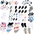 thumbnail image 1 of 6 Pcs Bas pour Enfants avec Bonne Élasticité Confortables à Porter Style Simple Bonne Fabrication Chaussettes Assorties Fille 8-10, 1 of 6