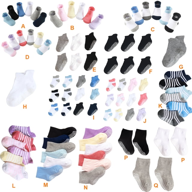 6 Pcs Bas pour Enfants avec Bonne Élasticité Confortables à Porter Style Simple Bonne Fabrication Chaussettes Assorties Fille 8-10
