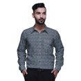 thumbnail image 1 of BESTMAN Chemise en Coton Imprimée avec Poches Col Évasé Boutonnée Chemise Formelle, 1 of 5