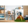 thumbnail image 2 of Ahgly Company Tapis d'Intérieur Lavable en Machine Carré Transitionnel Acajou Brun, 4 Pieds Carré, 2 of 7