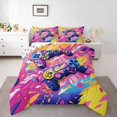 thumbnail image 1 of Kids Gamer Toddler Comforter Set for Boys Girls,Colorful Video Game Console Bedding Set Gaming Room Decor,Modern Gamepad Controller Bedding Comforter Sets,Graffiti Abstract Bed Sets, 1 of 7